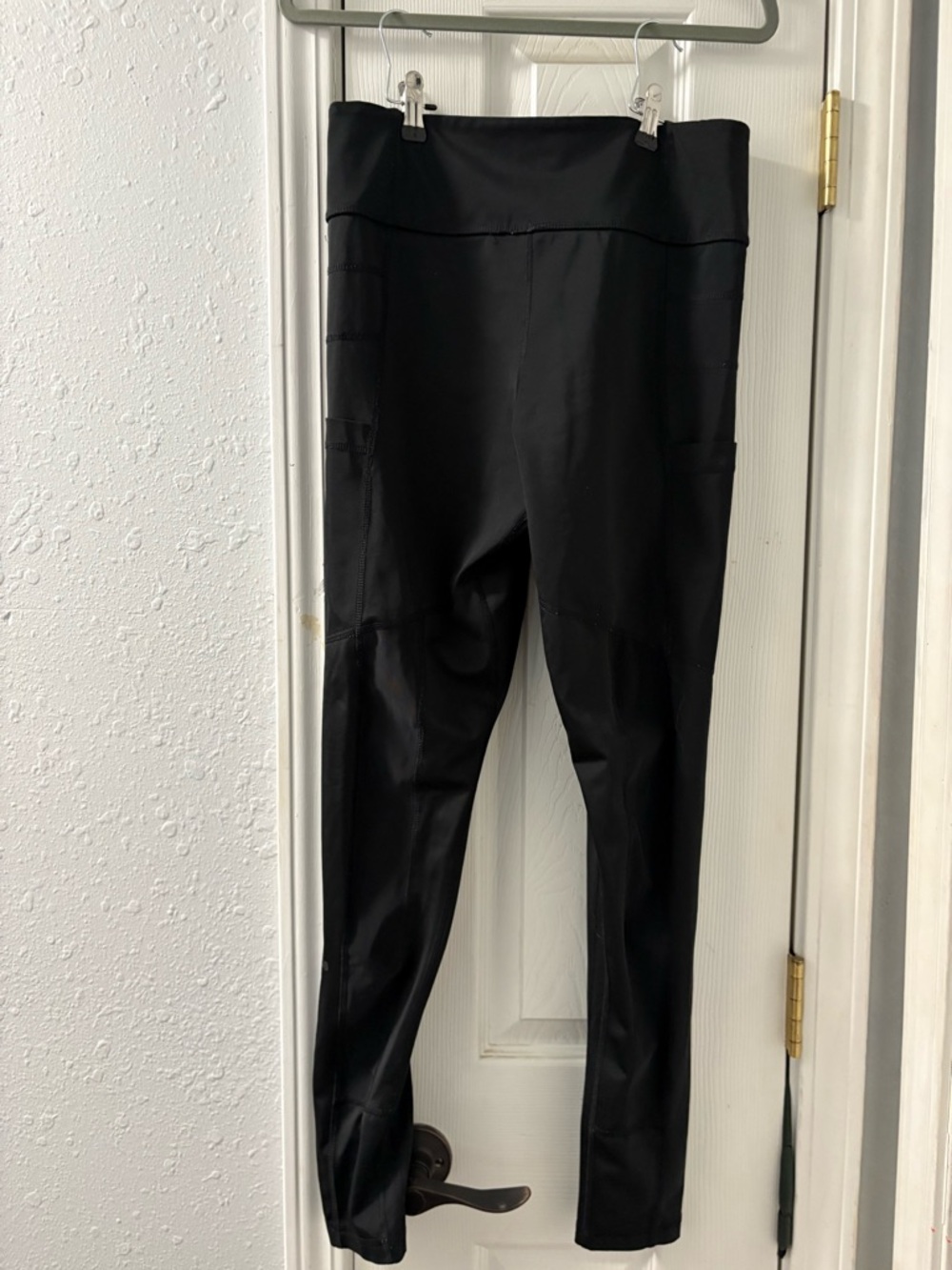 adidas Black High-Waist Leggings with Side Pockets